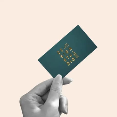 Raised Foiled Business Cards