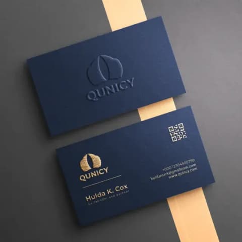 Embossed Business Cards