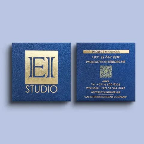 Foiling Business Cards