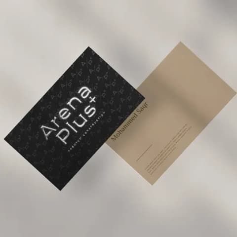 Raised shiny Foiled Business cards